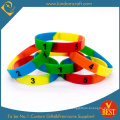 Custom Segmented Silicone Wristbands for Gift Sets